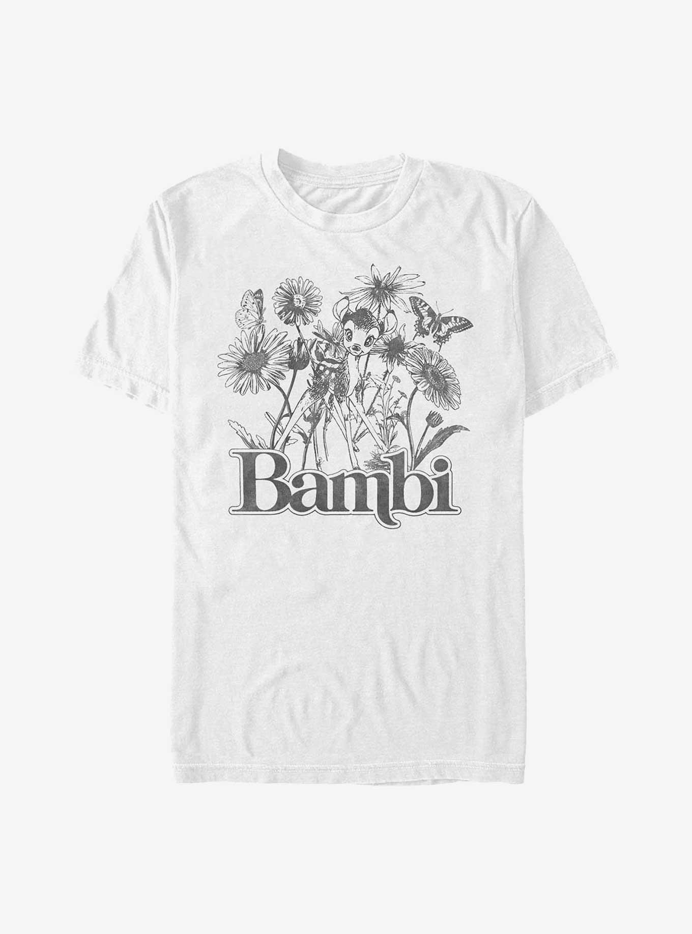 Disney Bambi Floral Sketch T-Shirt, , hi-res