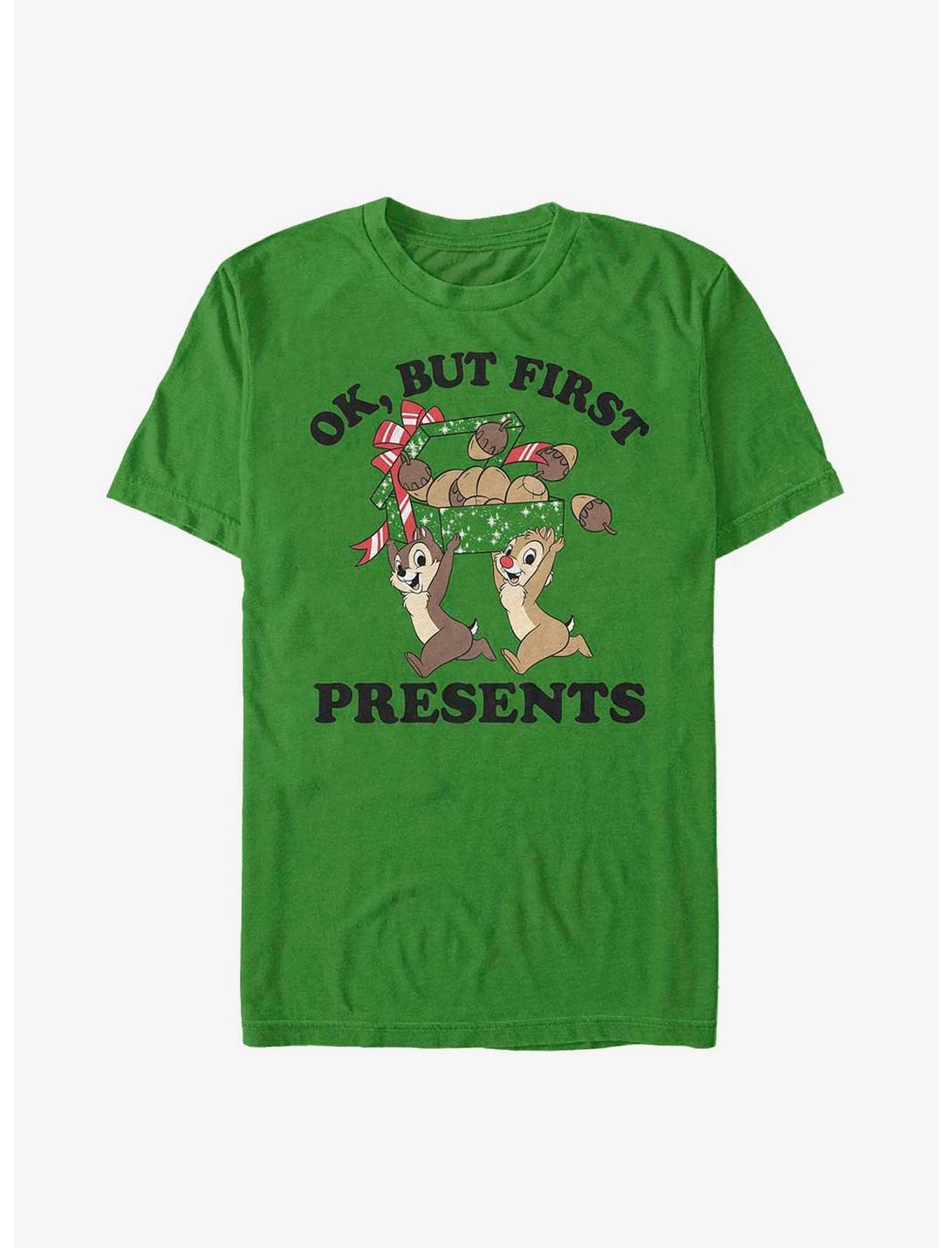 Disney Chip 'N' Dale But First Presents T-Shirt, KELLY, hi-res