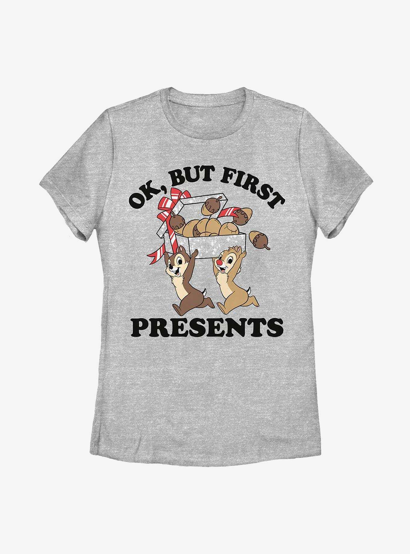 Disney Chip 'N' Dale But First Presents Womens T-Shirt, , hi-res