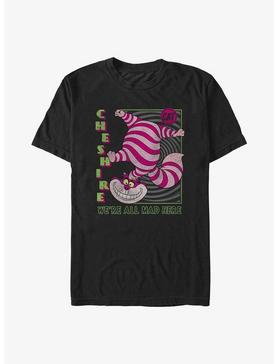 Disney Alice In Wonderland Cheshire Cat We're All Mad T-Shirt, , hi-res