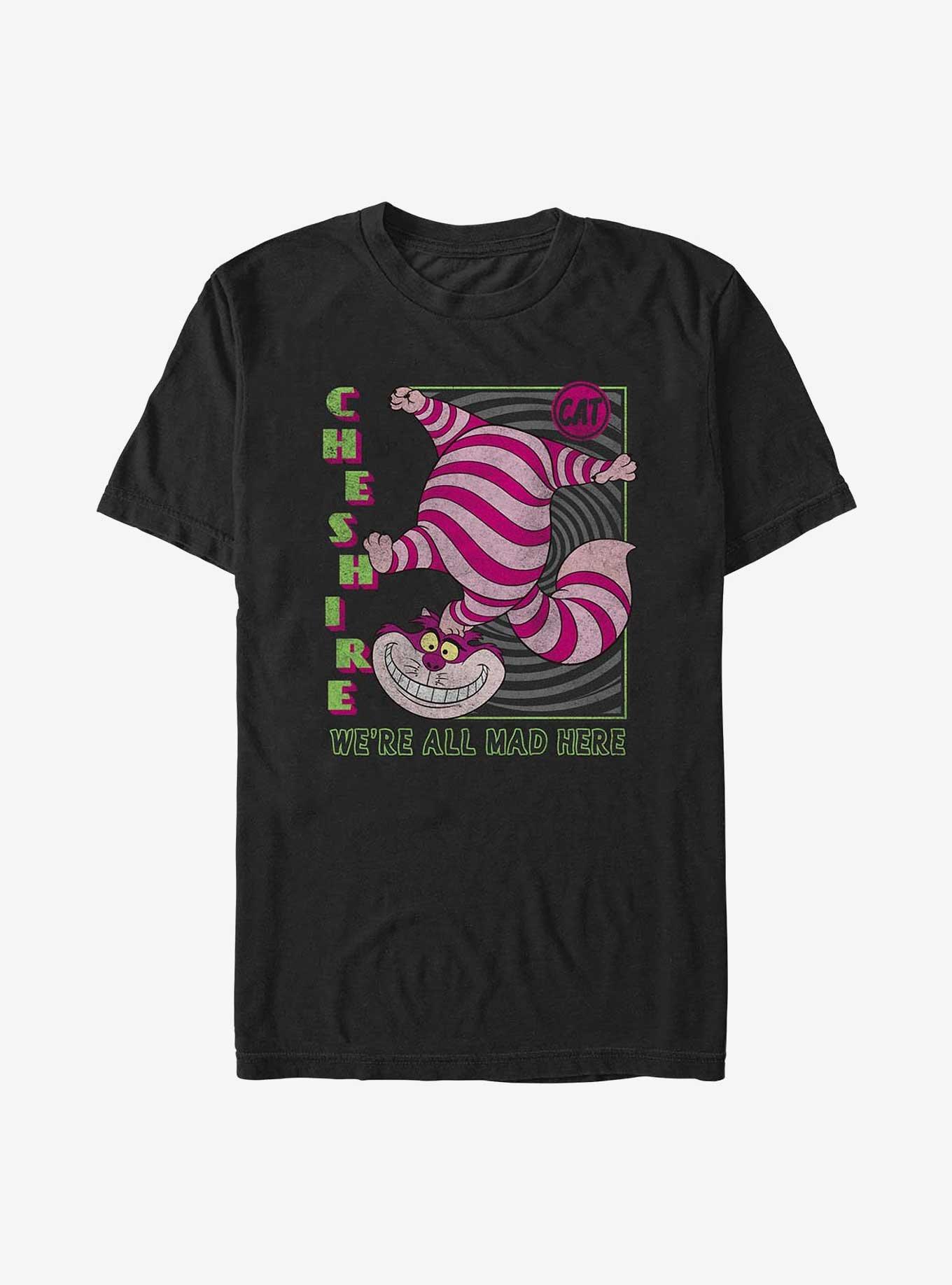 Disney Alice In Wonderland Cheshire Cat We're All Mad T-Shirt, , hi-res