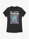 Disney Alice In Wonderland Gradient Poster Womens T-Shirt, BLACK, hi-res
