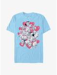 Disney 101 Dalmatians Hearts Group T-Shirt, LT BLUE, hi-res