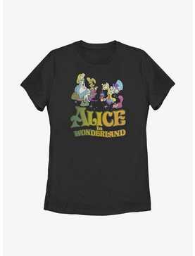 Disney Alice In Wonderland Trippy Title Womens T-Shirt, , hi-res