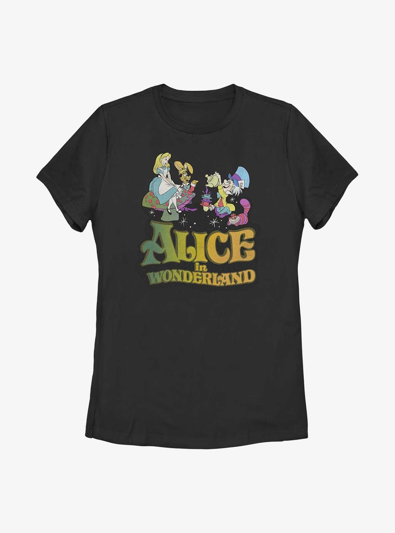Disney Alice In Wonderland Trippy Title Womens T-Shirt, , hi-res