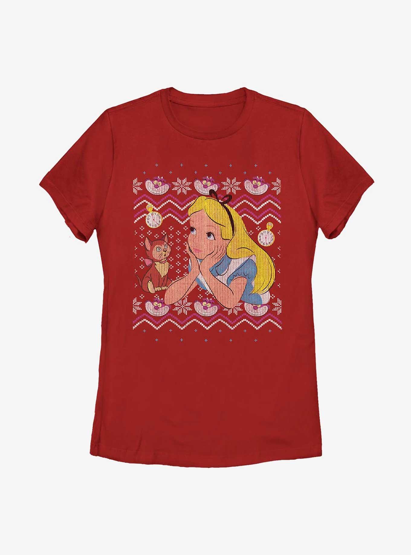 Disney Alice In Wonderland Stitched Look Alice Womens T-Shirt, , hi-res