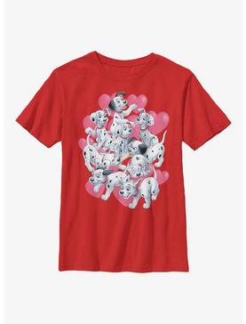 Disney 101 Dalmatians Hearts Group Youth T-Shirt, , hi-res