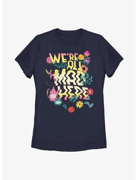 Disney Alice In Wonderland We're All Mad Here Womens T-Shirt, , hi-res