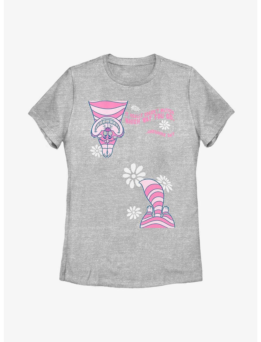 Disney Alice In Wonderland Cheshire Cat Doesn't Matter Which Way Womens T-Shirt, ATH HTR, hi-res