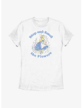 Disney Alice In Wonderland Pastel Stop & Smell The Flowers Womens T-Shirt, , hi-res