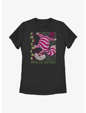 Disney Alice In Wonderland Cheshire Cat We're All Mad Womens T-Shirt, , hi-res