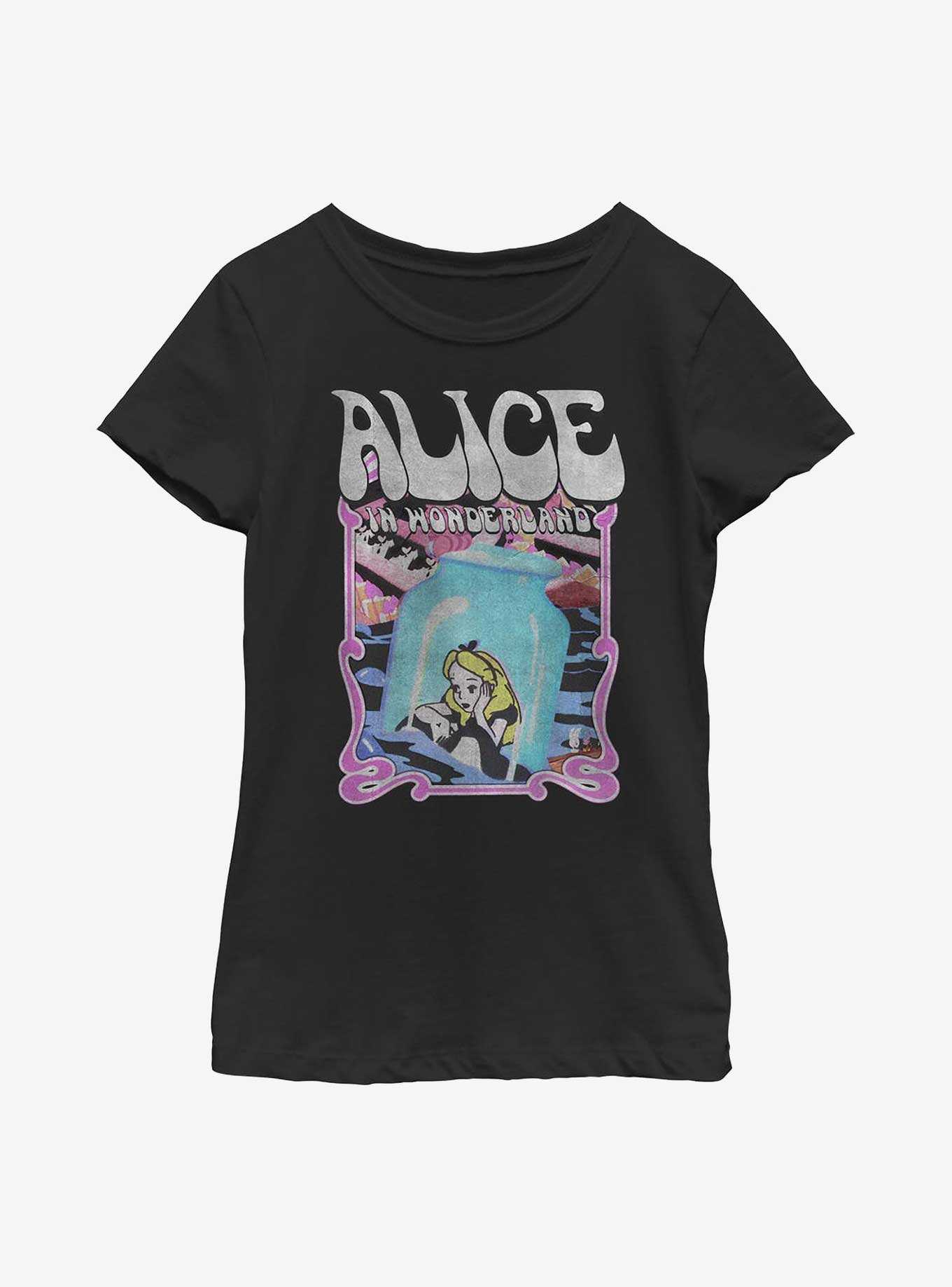 Disney Alice In Wonderland Groovy Poster Youth Girls T-Shirt, , hi-res