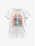 Disney Alice In Wonderland 1951 We're All Mad Here Youth Girls T-Shirt, WHITE, hi-res