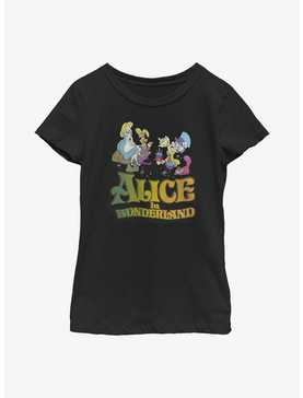 Disney Alice In Wonderland Trippy Title Youth Girls T-Shirt, , hi-res