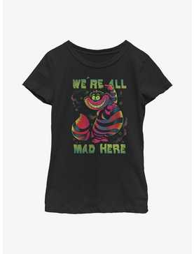 Disney Alice In Wonderland Cheshire Cat All Mad Youth Girls T-Shirt, , hi-res