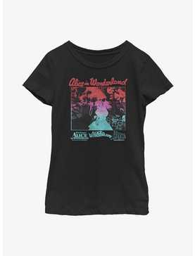 Disney Alice In Wonderland Gradient Poster Youth Girls T-Shirt, , hi-res