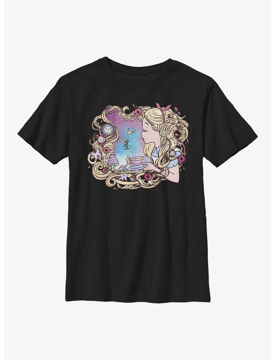 Disney Alice In Wonderland Vintage Dream Youth T-Shirt, BLACK, hi-res