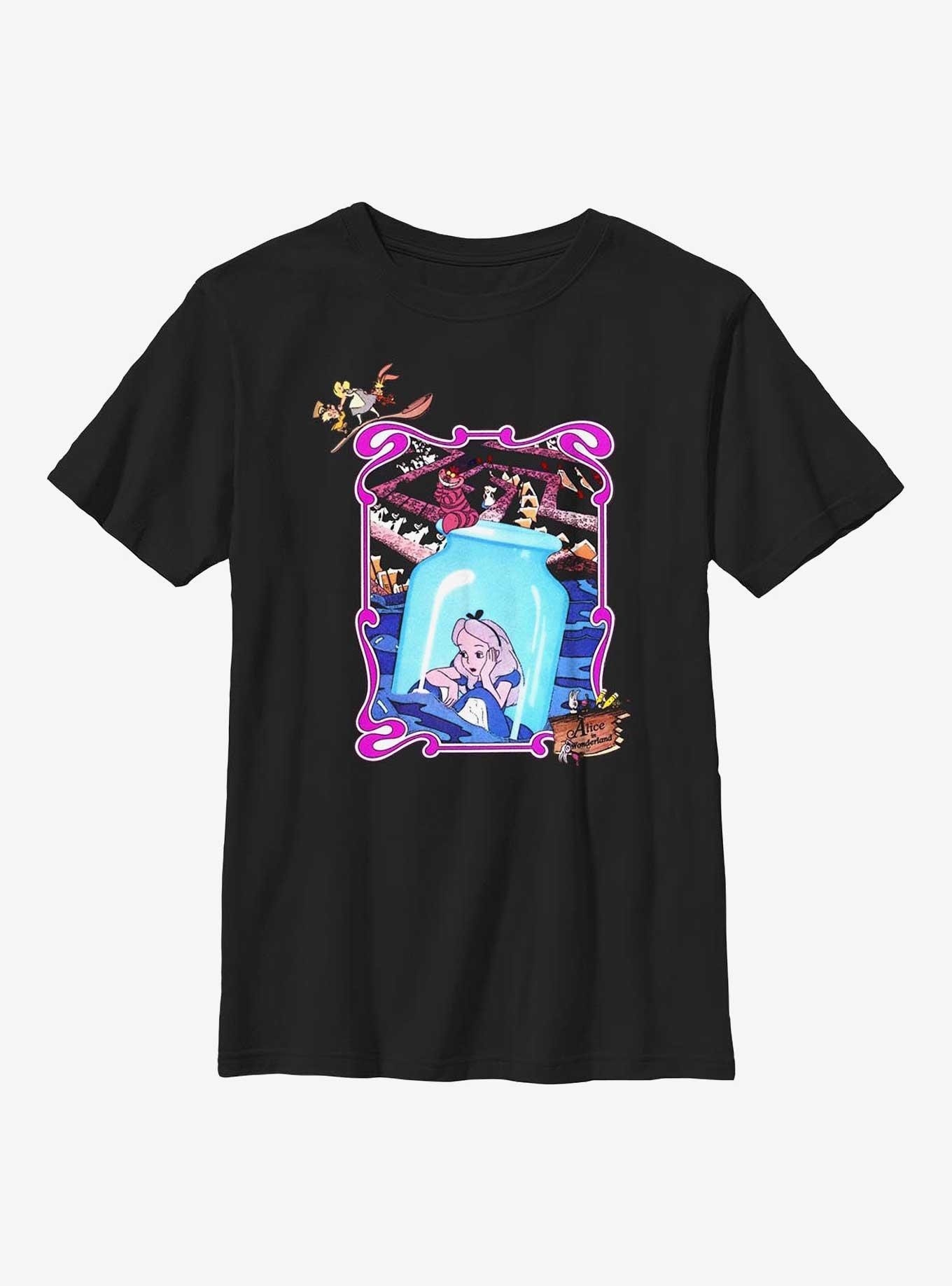 Disney Alice In Wonderland In A Bottle Youth T-Shirt, BLACK, hi-res