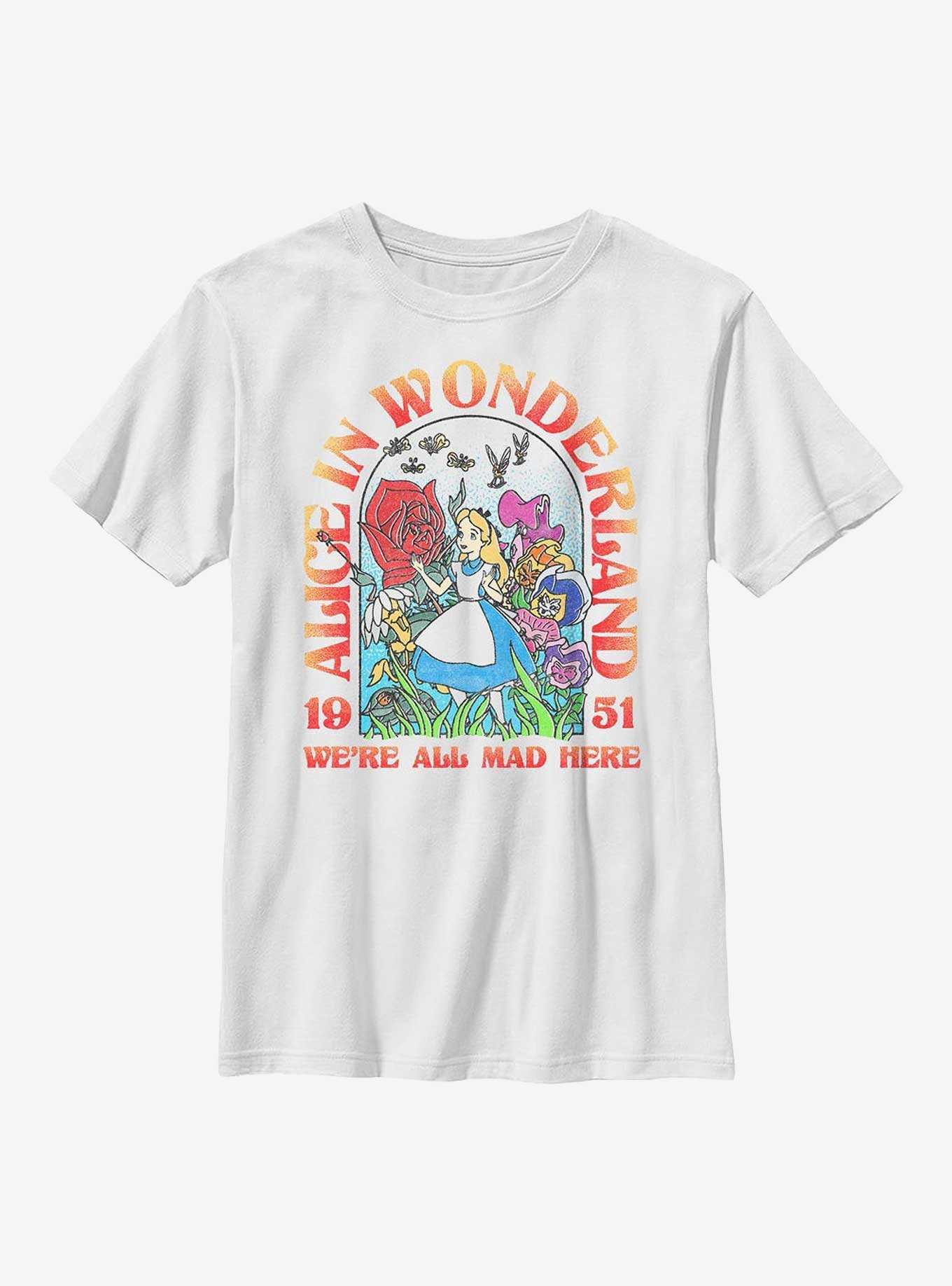 Disney Alice In Wonderland 1951 We're All Mad Here Youth T-Shirt, , hi-res