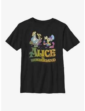 Disney Alice In Wonderland Trippy Title Youth T-Shirt, , hi-res