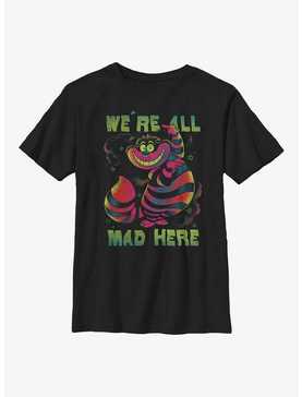 Disney Alice In Wonderland Cheshire Cat All Mad Youth T-Shirt, , hi-res