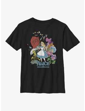 Disney Alice In Wonderland Flower Love Youth T-Shirt, , hi-res