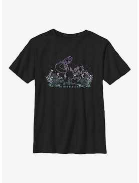 Disney Alice In Wonderland Gradient Alice & White Rabbit Youth T-Shirt, , hi-res