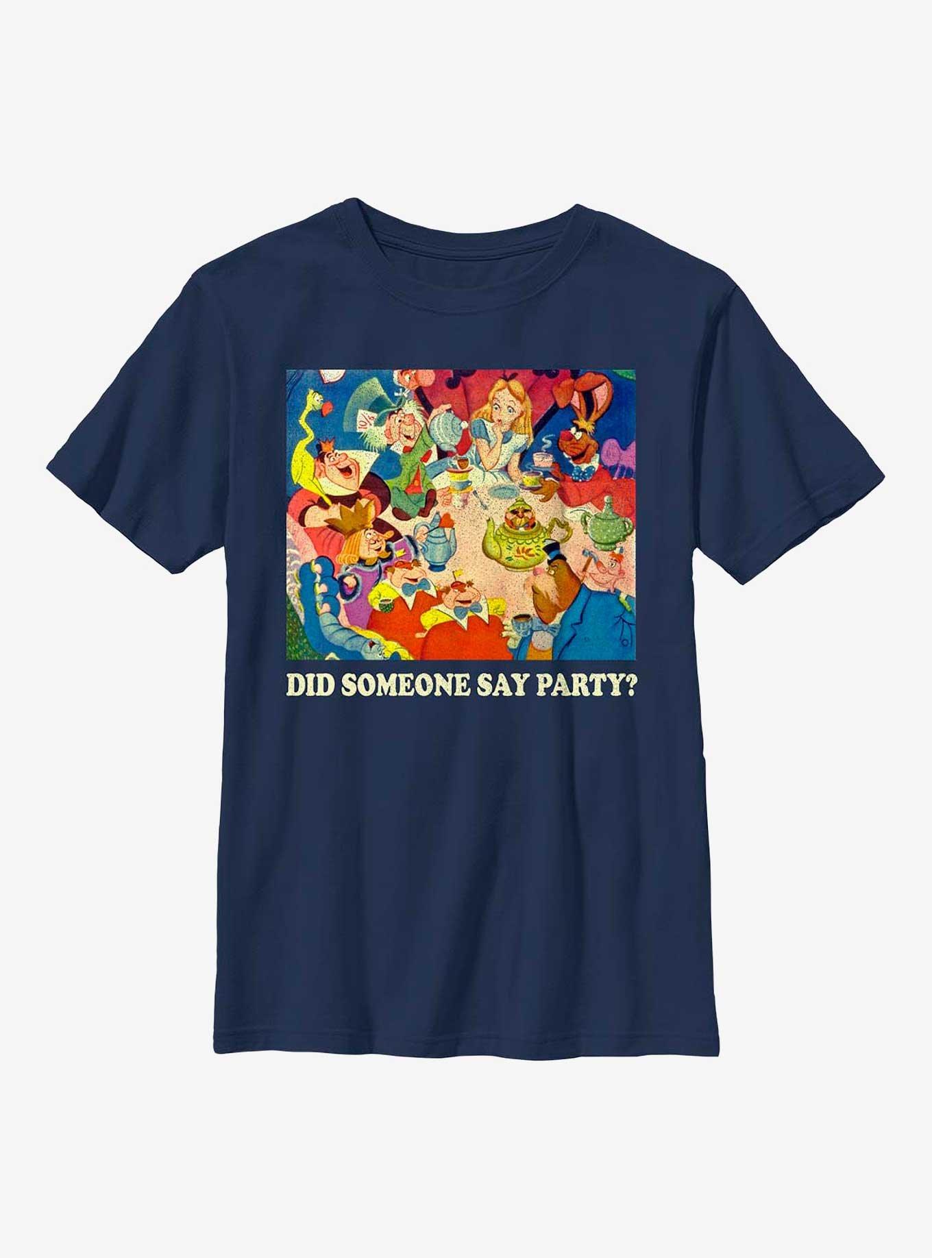 Disney Alice In Wonderland Did Someone Say Party? Youth T-Shirt, , hi-res