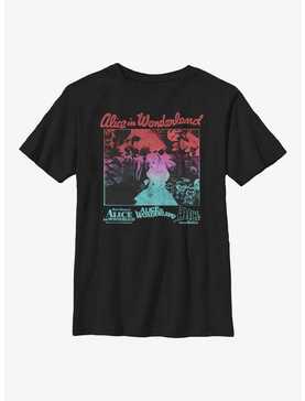 Disney Alice In Wonderland Gradient Poster Youth T-Shirt, , hi-res