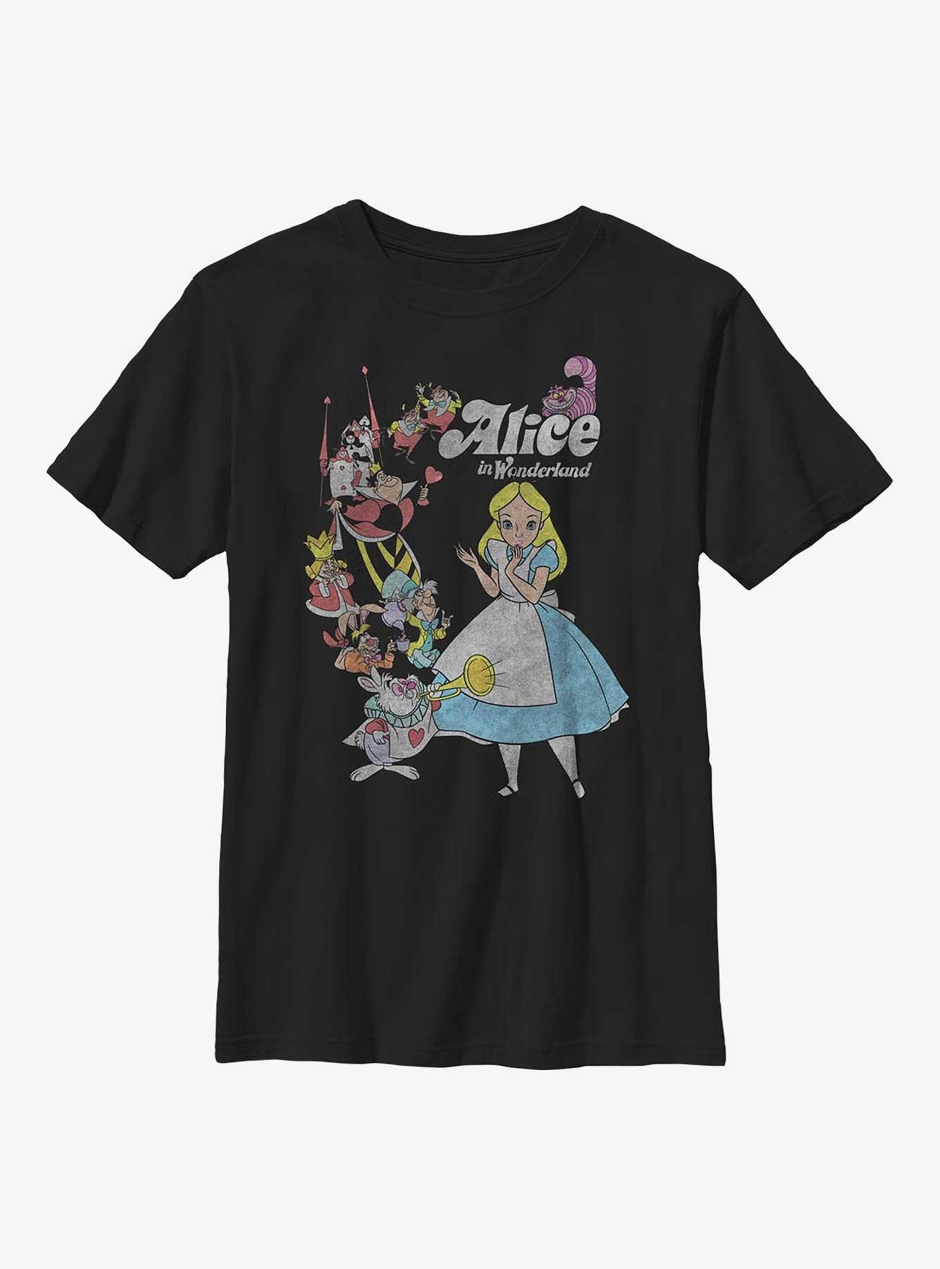 Disney Alice In Wonderland Group Youth T-Shirt, , hi-res