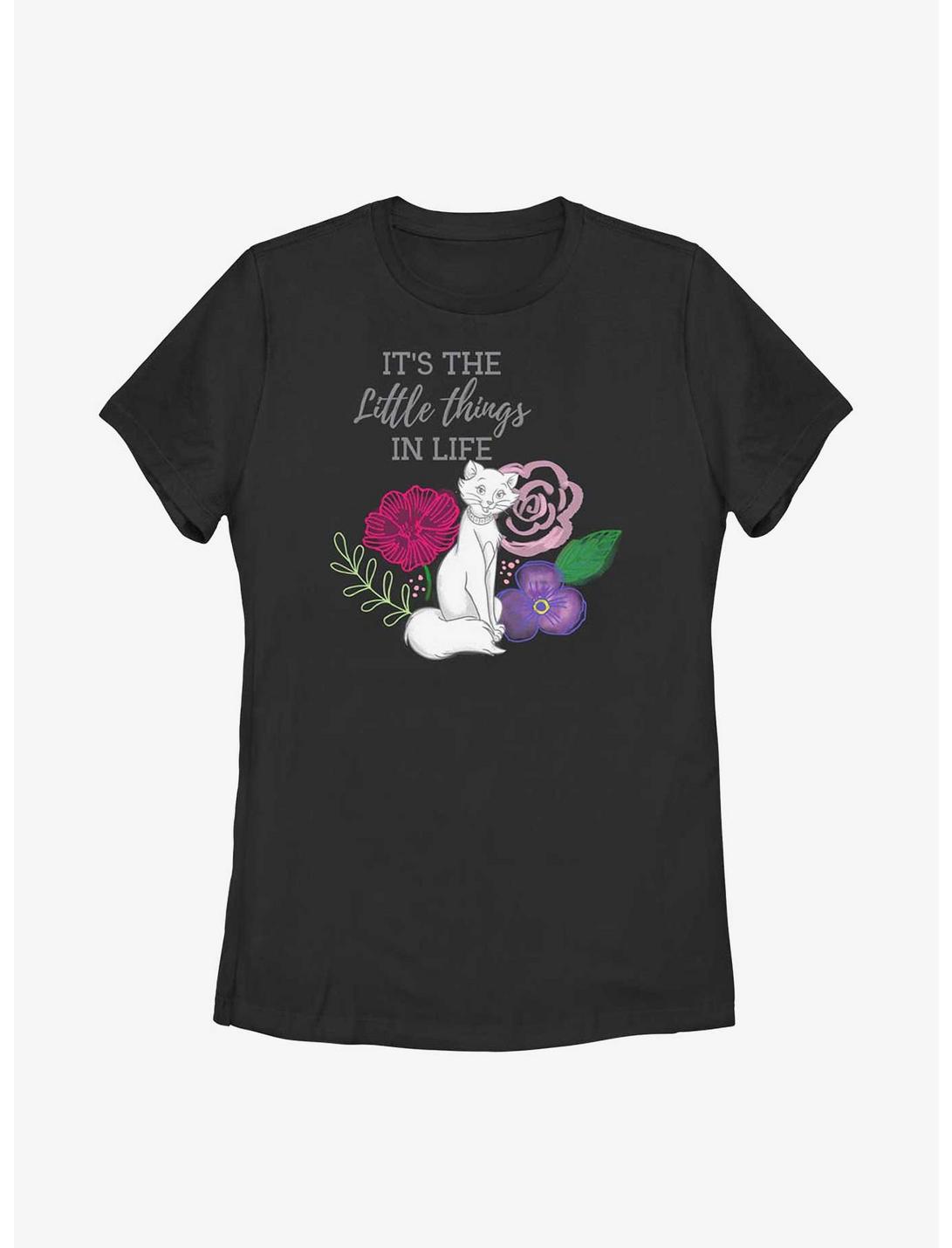 Disney The Aristocats Little Things In Life Womens T-Shirt, BLACK, hi-res
