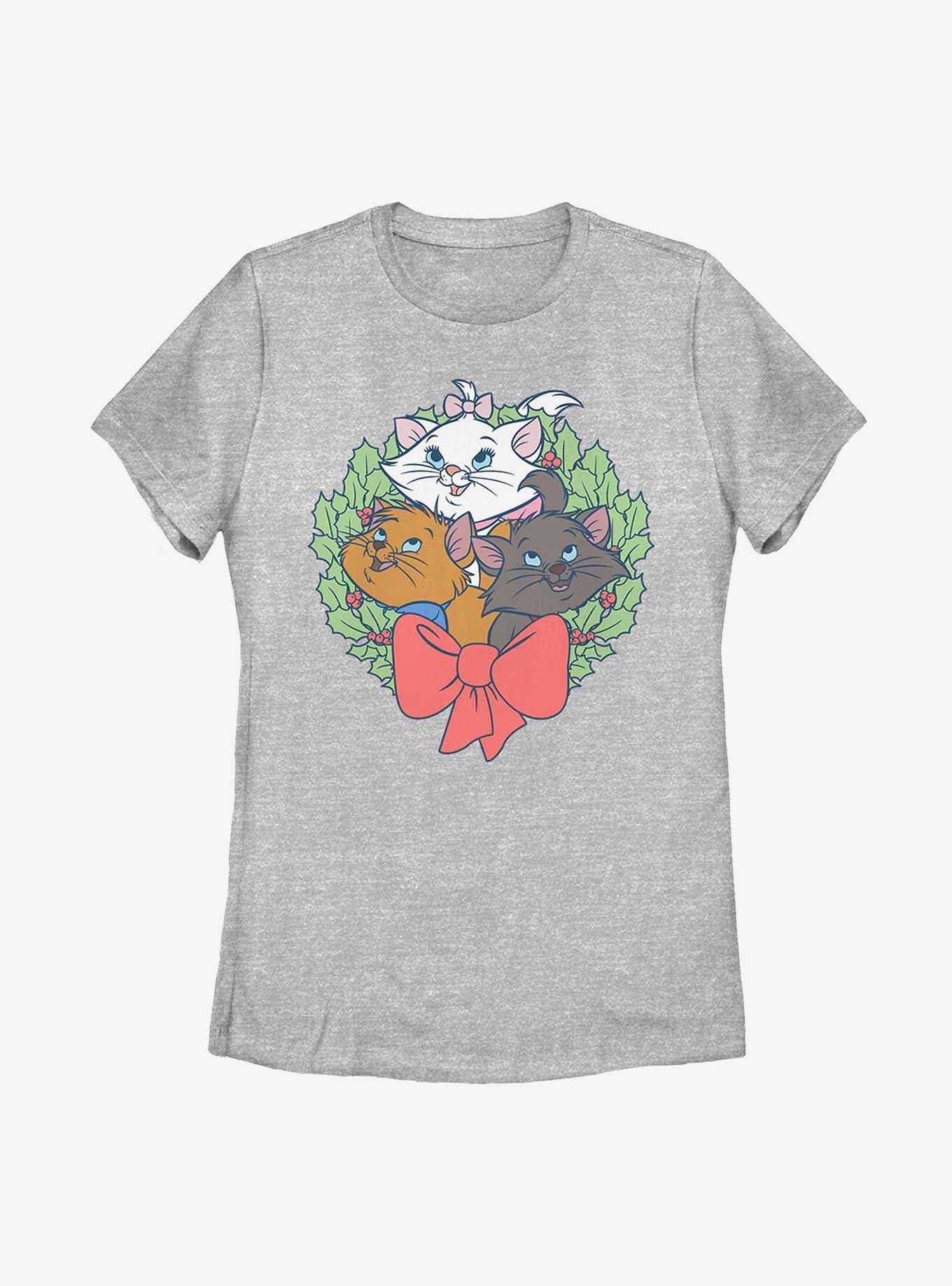 Disney The Aristocats Kitten Wreath Womens T-Shirt, , hi-res