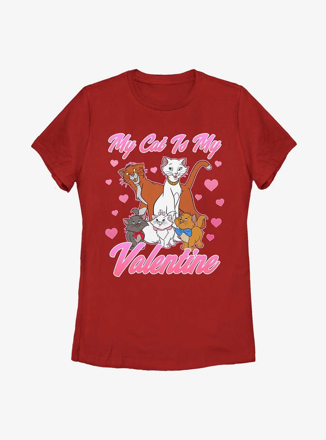 Disney The Aristocats Valentine Cat Womens T-Shirt, , hi-res