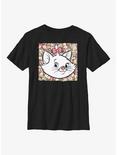 Disney The Aristocats Floral Marie Youth T-Shirt, BLACK, hi-res