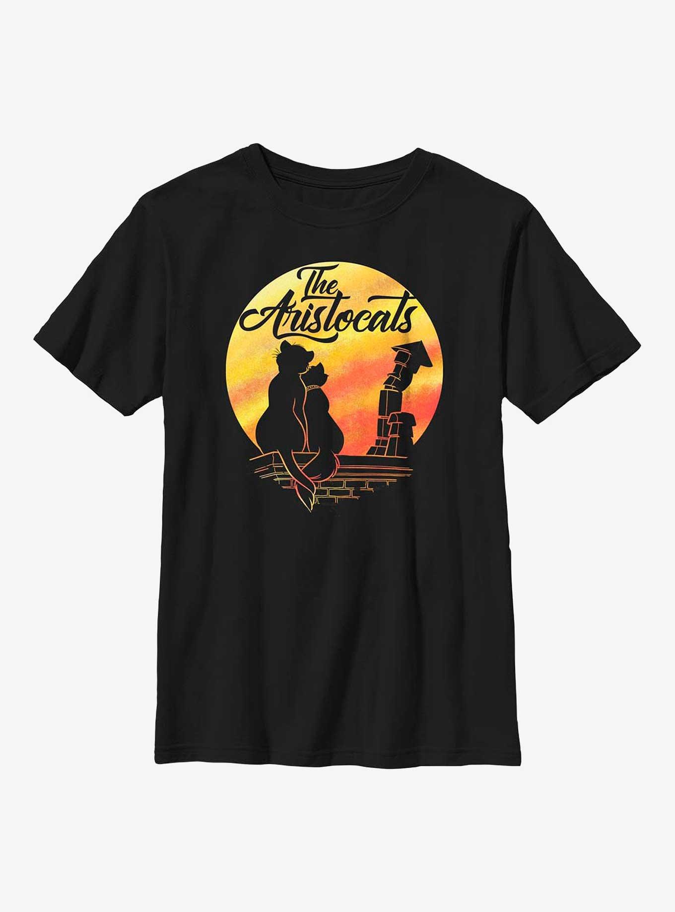 Disney The Aristocrats Moon Silhouette Youth T-Shirt, , hi-res