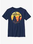 Disney The Aristocrats Moon Silhouette Youth T-Shirt, NAVY, hi-res