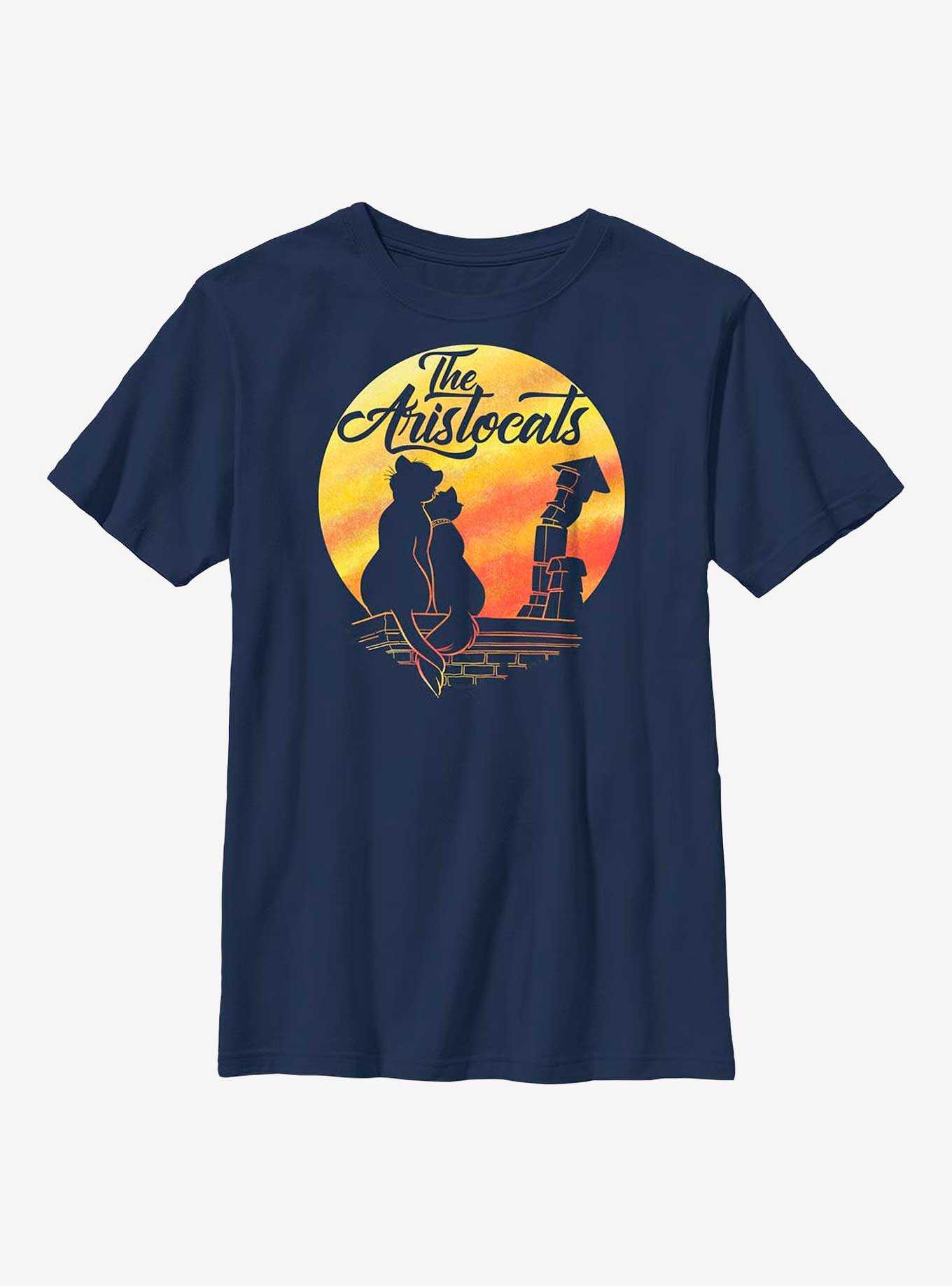 Disney The Aristocrats Moon Silhouette Youth T-Shirt, , hi-res