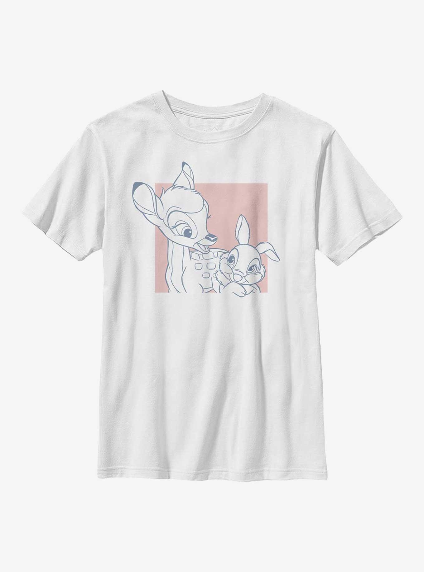 Disney Bambi & Thumper Square Youth T-Shirt, WHITE, hi-res