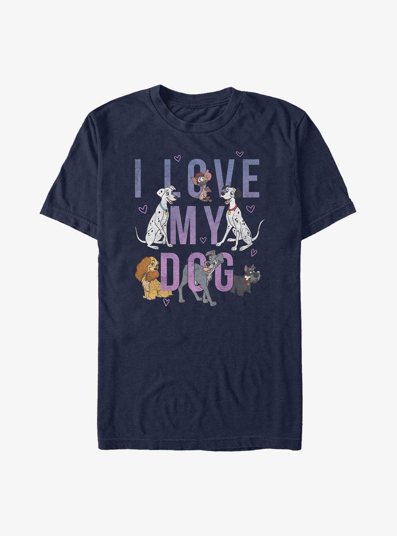 Disney Love My Dog T-Shirt, NAVY, hi-res