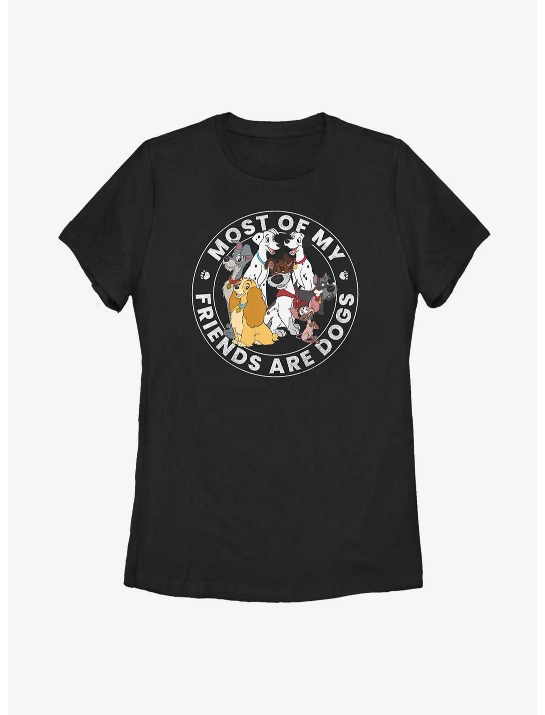 Disney Most Of My Friends Are Dogs Womens T-Shirt, BLACK, hi-res