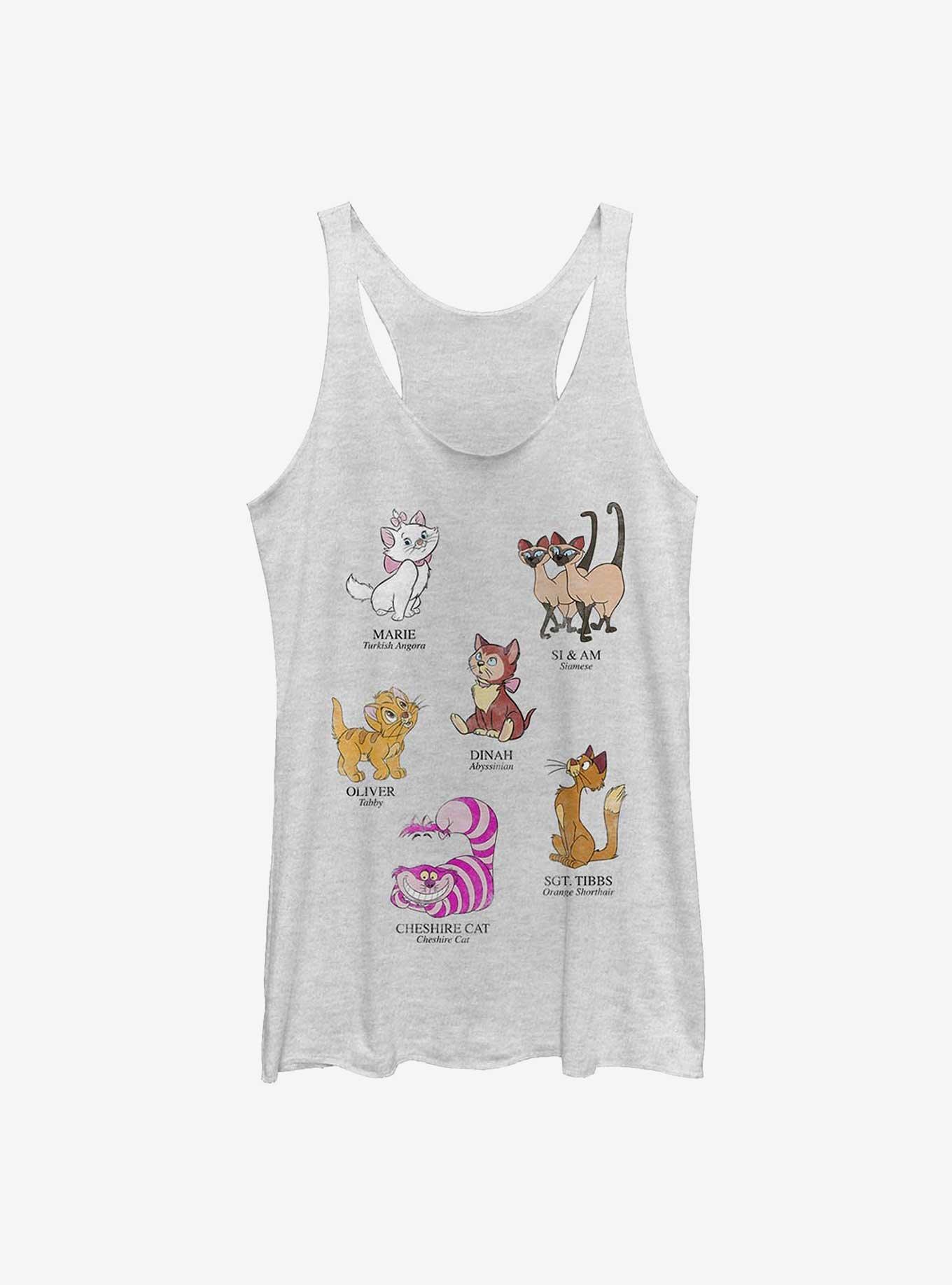 Disney Cat Breeds Womens Tank Top, , hi-res