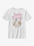 Disney Lady And The Tramp Spaghetti Youth T-Shirt, WHITE, hi-res