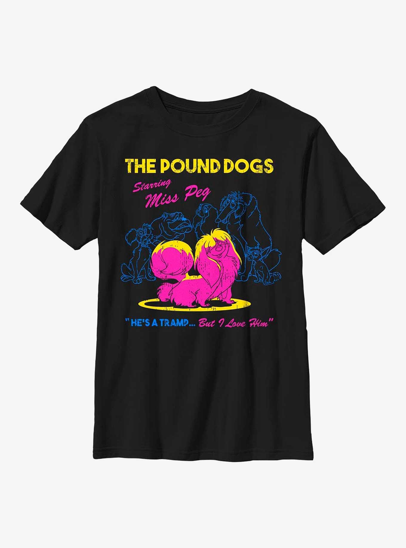 Disney Lady And The Tramp Miss Peg The Pound Dogs Youth T-Shirt, , hi-res