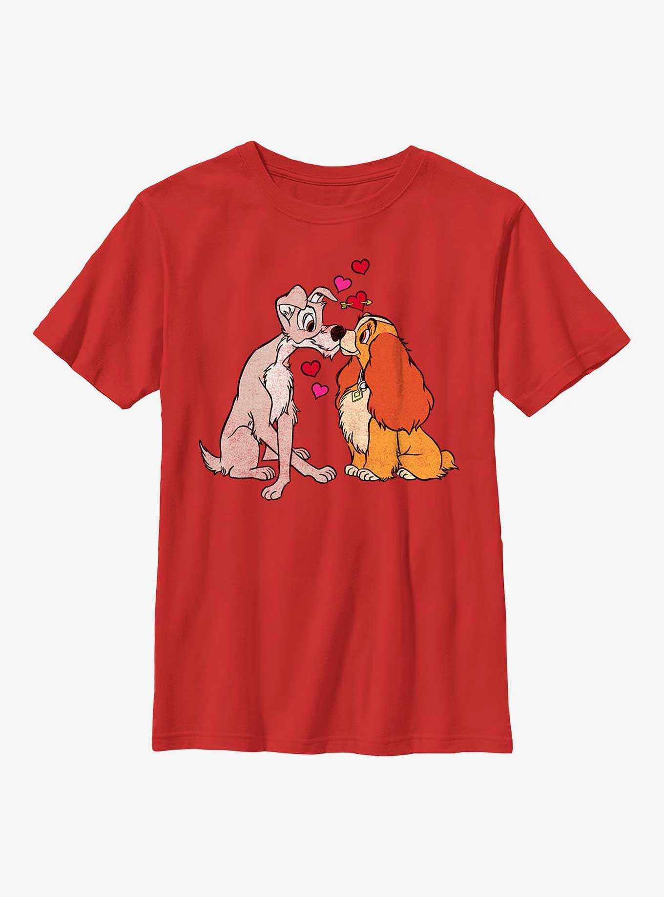 Disney Lady And The Tramp Puppy Love Youth T-Shirt, , hi-res