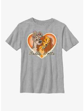 Disney Lady And The Tramp Vintage Bella Notte Youth T-Shirt, , hi-res