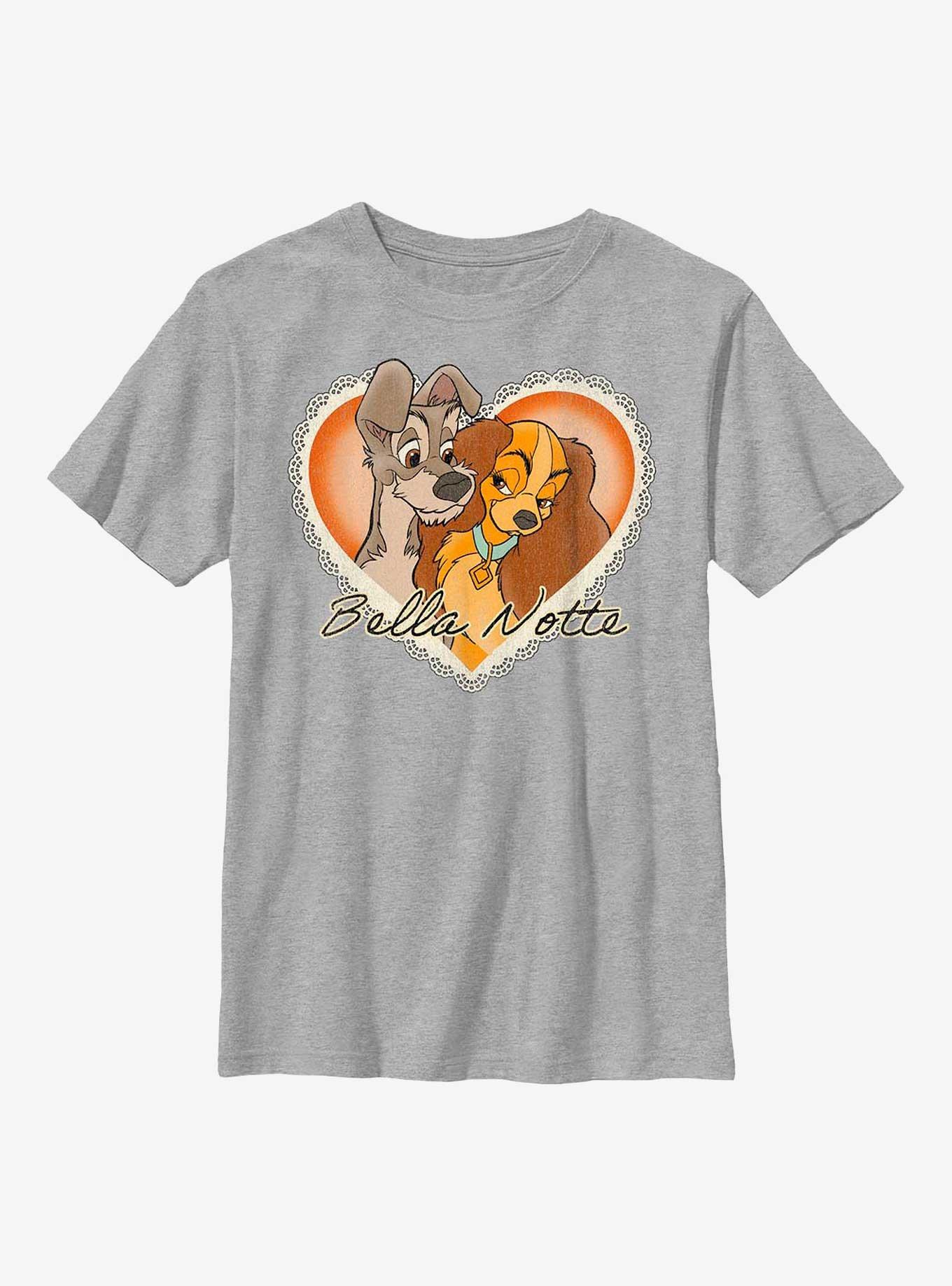 Disney Lady And The Tramp Vintage Bella Notte Youth T-Shirt, , hi-res