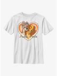 Disney Lady And The Tramp Vintage Bella Notte Youth T-Shirt, WHITE, hi-res