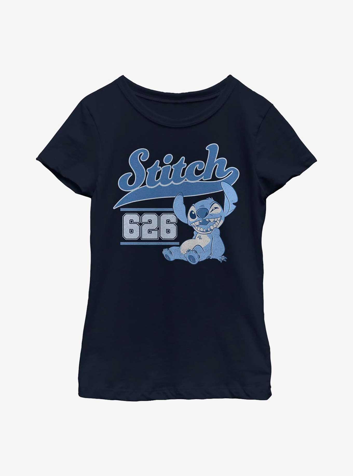 Disney Lilo And Stitch Collegiate Youth Girls T-Shirt, , hi-res