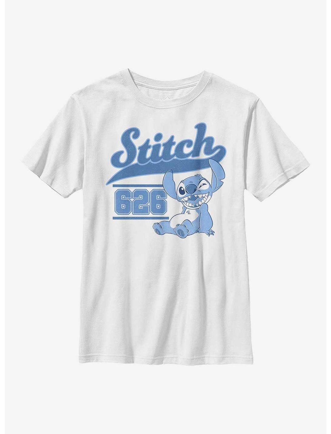 Disney Lilo And Stitch Collegiate Youth T-Shirt, WHITE, hi-res