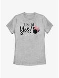 Disney Minnie Mouse I Said Yes! Womens T-Shirt, ATH HTR, hi-res